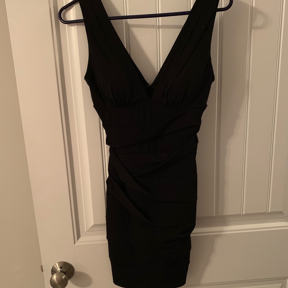 Black mini dress